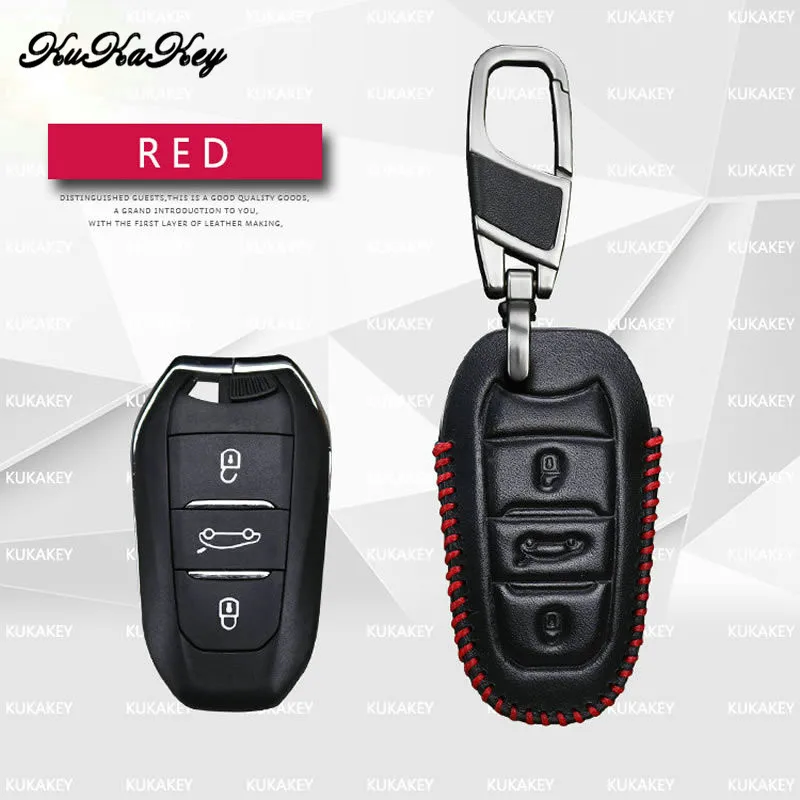 Настоящий Кожаный автостайлинг оболочка для Smart ключа чехол ключей Citroen C3 C4 C5 Xsara