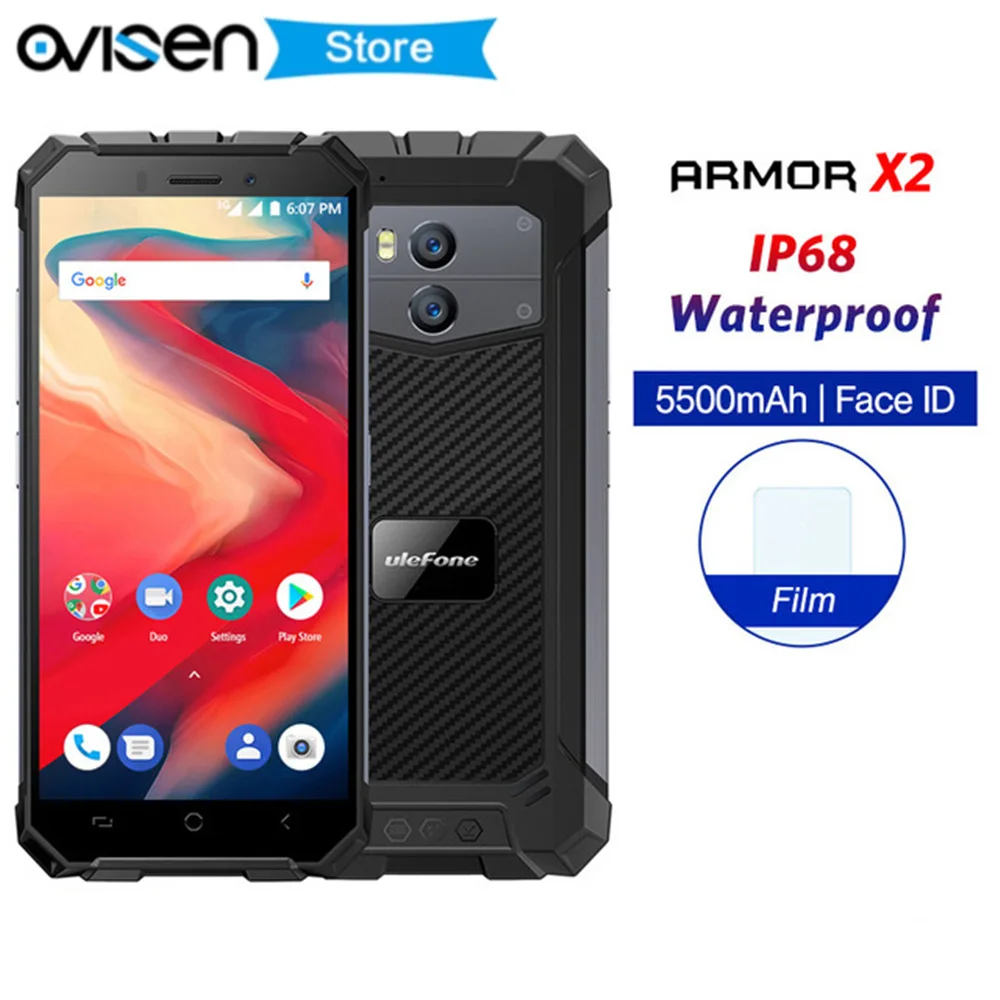 Ulefone Power X2 IP68 Водонепроницаемый мобильный телефон Android 8 1 5 дюймов 4 ядра 2 Гб