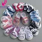 Обувь 7 см кукла на полотне, подходит для кукол-младенцев 43 см, кукол-Реборн, сникер, спортивная обувь для кукол 18 дюймов