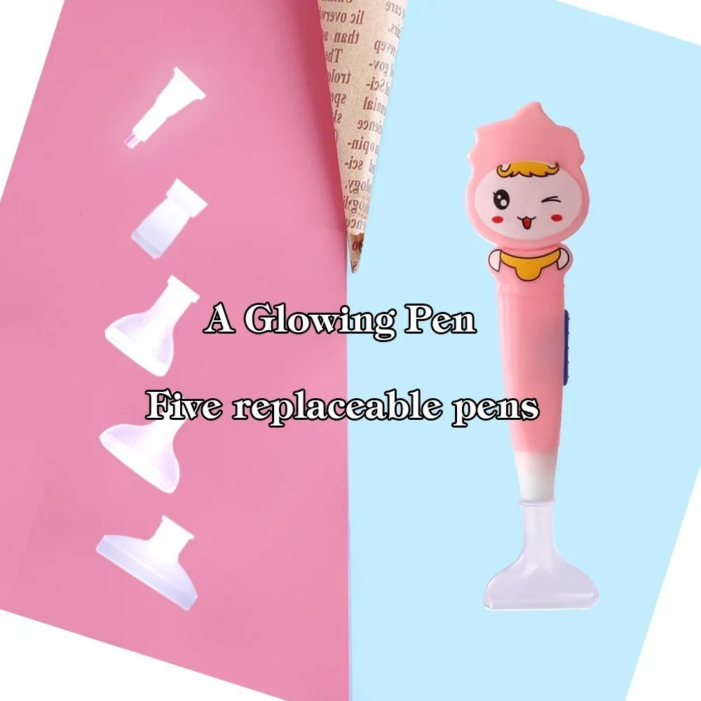 EverShine Diamond Painting Accessories Quick Paste Rhinestones Tools Embroidery Glowing Pen 5 Replaceable Heads | Дом и сад