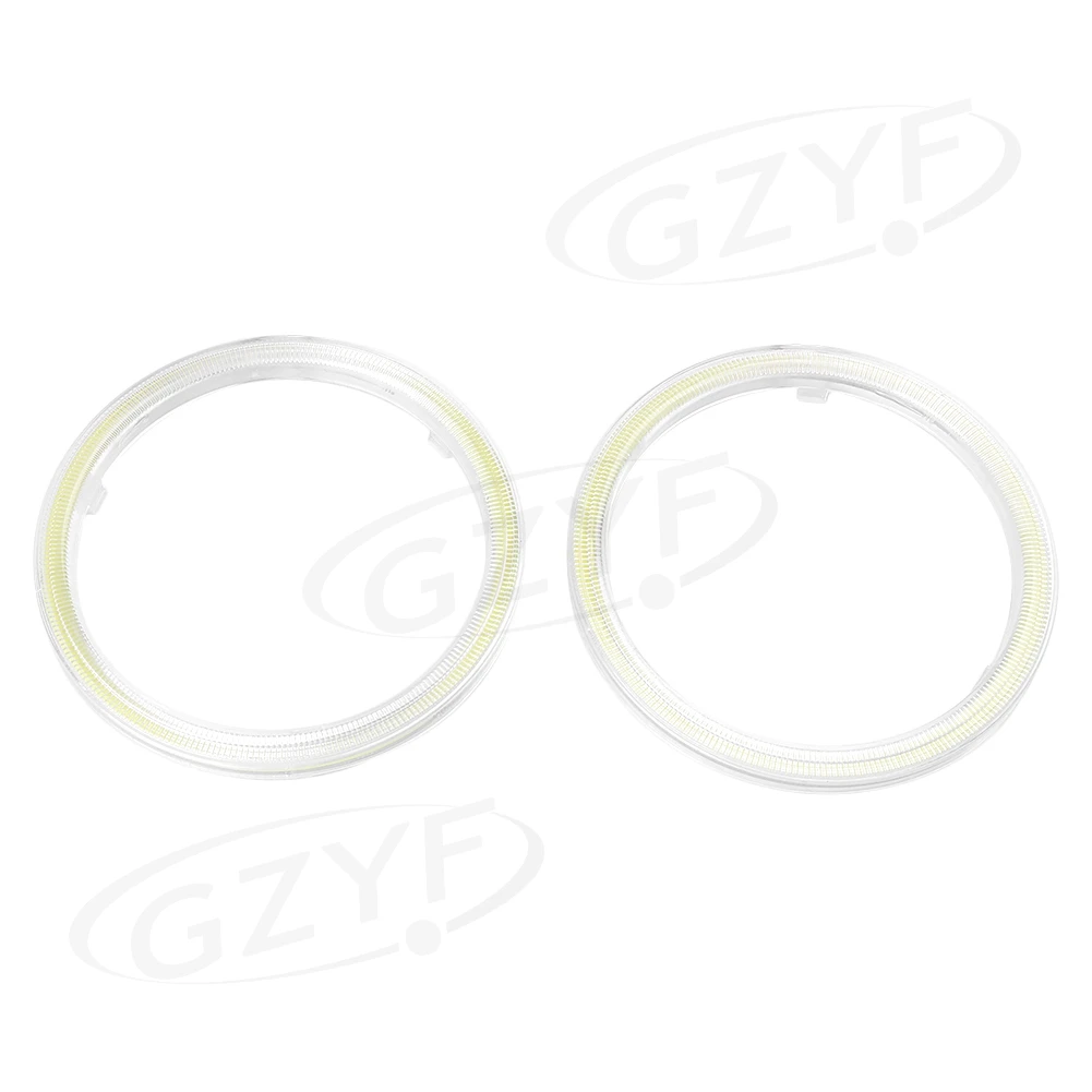 100mm 117-LEDs Angel Eyes Halo Ring Fog Driving Lights Daytime Running Lamps+Cover Pair COB Chips 6500K Super Bright 2PCS | Автомобили и