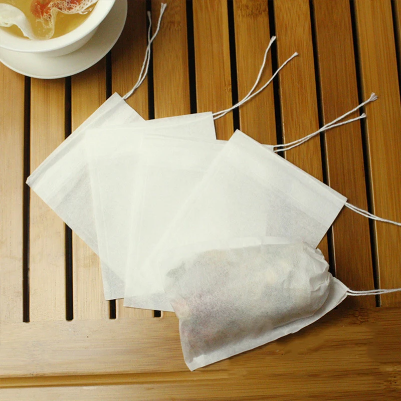 200 pcs / lot FDA Non-woven Empty Tea Bags Scented with Close to Filter Paper Rope for Loose Leaf Herbal | Дом и сад
