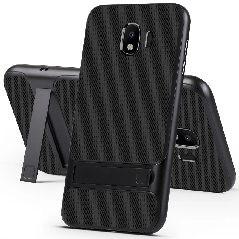 YonLinTan coque cover case For Samsung galaxy J4 2018 J4Plus plus Silicone Original Silicon back Phone with luxury holder covers |