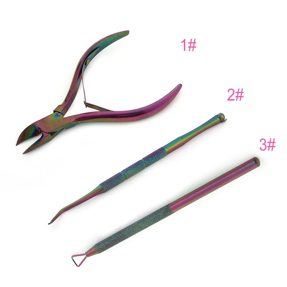 1Pc Fashion Nail Cuticle Nipper Rainbow Clipper Scissor Dead Skin Remover Pedicure Manicure Art Tool Beauty AA1215 | Красота и