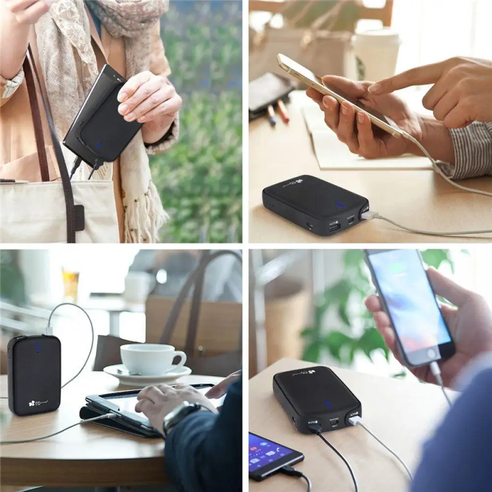 Type-C 12000mah внешний аккумулятор 18650 Dual USB зарядное устройство для мобильного