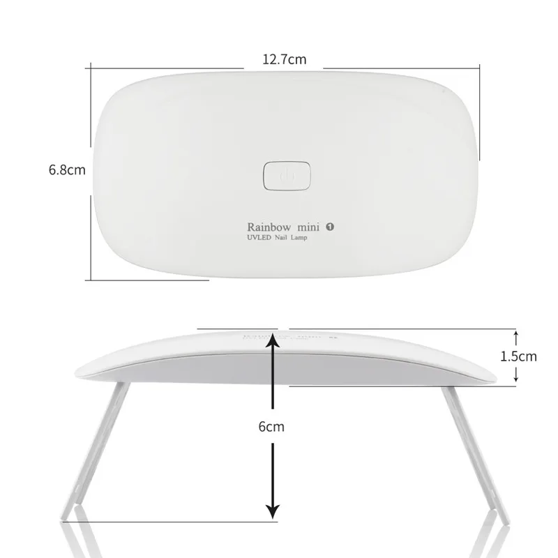 УФ светодиодная лампа ROSALIND для ногтей ультрафиолетовая всех видов гель лака