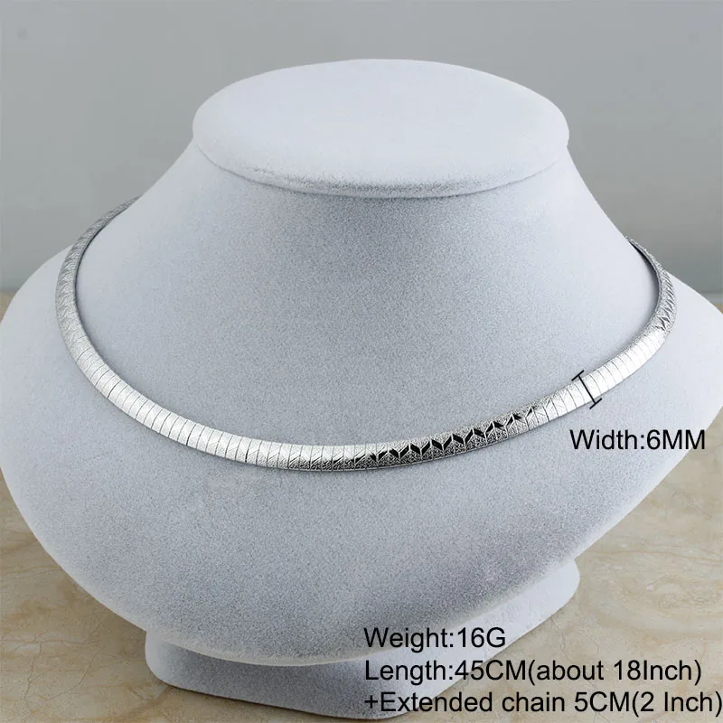 Necklace Silver 6MM Новое модное ожерелье из нержавеющей стали для Для женщин золото/серебро Цвет Воротник Колье Цепочки и ожерелья заявление ювелирные изделия аксессуары 4/6/8 мм - Окраска металла: Necklace Silver 6MM