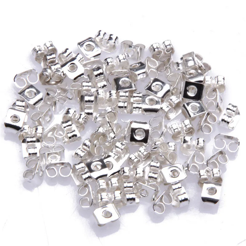 Earrings Findings Butterfly back Stopper stud Components hook pin beads DIY Parts Accessorie materials Craft making | Украшения и