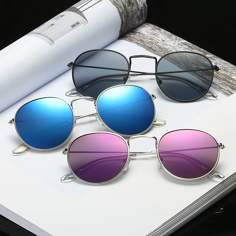 Sunglases vintage sunglasses for women 2018 color eye lenses round glasses transparent retro sunglasses luxury brand eyeglasses