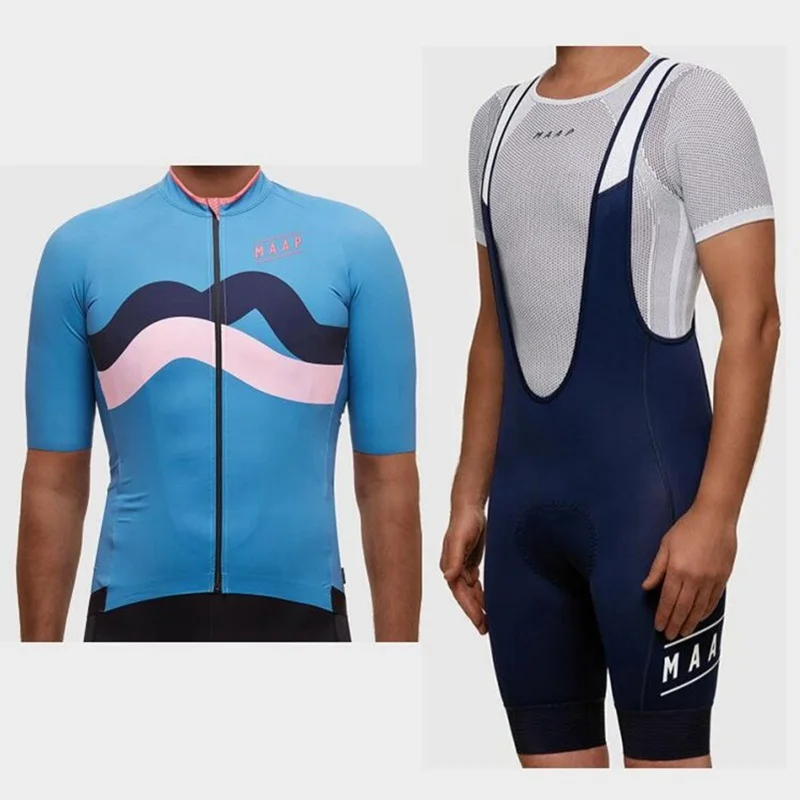 9 MTB camisa de ciclismo Team MAAP, летние комплекты из Джерси с коротким рукавом для велоспорта и гоночных велосипедных шорт, Мужская одежда для велоспорта, костюм - Цвет: 9