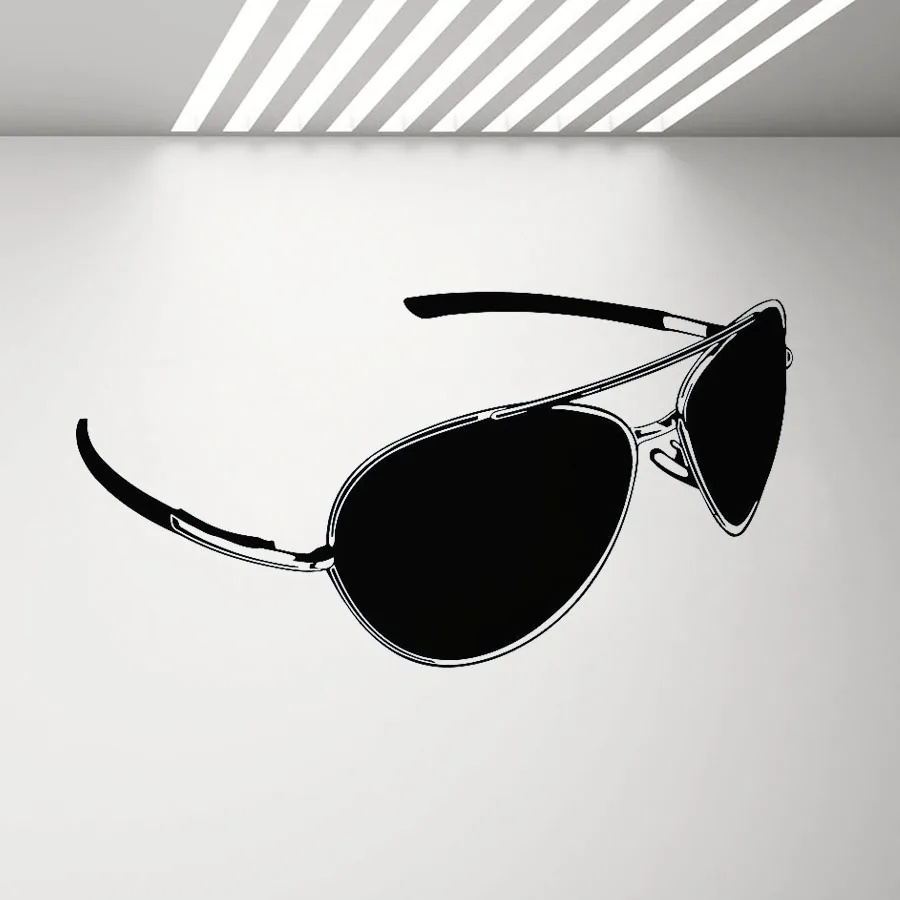 

Glasses Wall Decal Vinyl Stickers Fashion Style Hawaiian Wall Sticker Home Decor Living Room Bedroom Removable Mural Decals D911
