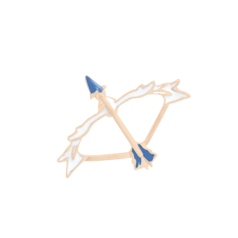 Bow and Arrow Мультяшные булавки Звезда Луна солнце смайлик лицо брошь женские джинсовые куртки лацкан Эмаль Булавка корсаж Мода приспособление для бейджа коллекции - Окраска металла: Bow and Arrow