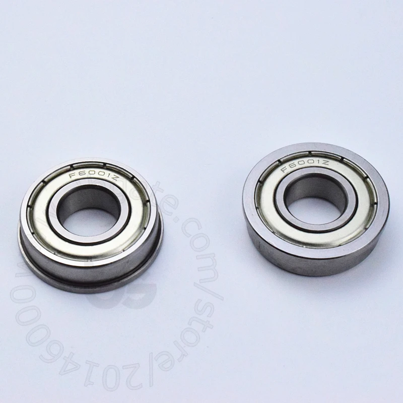 Фланцевый подшипник 10 шт. F6001ZZ 12*28(30)* 8 (мм) бесплатная доставка хромированная