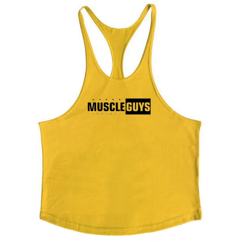 Muscle Guys New Brand clothing Bodybuilding Fitness Men Tank Top Wear Vest Gyms Stringer Undershirt | Мужская одежда