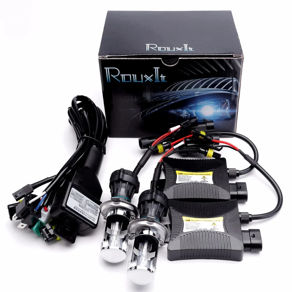 55W Bi xenon H4 3 комплект преобразования Hid 9004 9007 H13 3000k 4300K 5000k 6000k 8000k 10000k 120000k ксеноновая