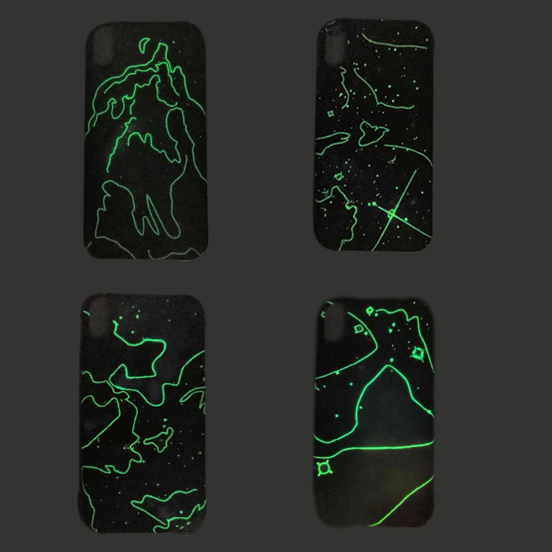 KISSCASE Starshine Luminous Case For iPhone 6 6S 8 7 Shining Star Hard PC XS Max XR X Plus Cover Fundas |