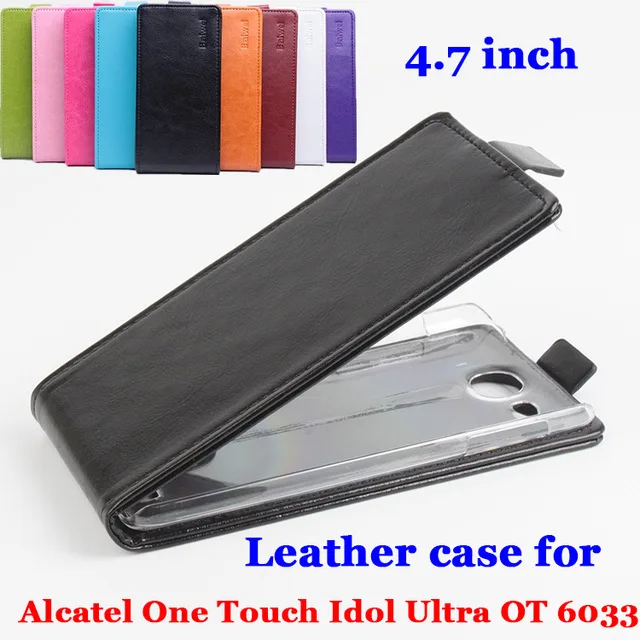 Кожаный чехол для Alcatel One Touch Idol Ultra OT6033 OT 6033 6033X книжка X телефона s Fundas|Бамперы| |