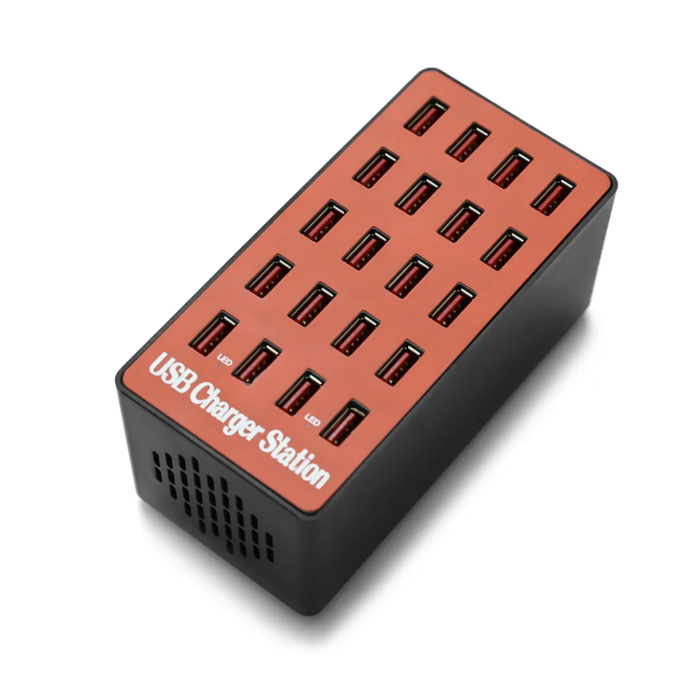 Новый 20 портов USB концентратор телефон зарядная станция Смарт зарядное