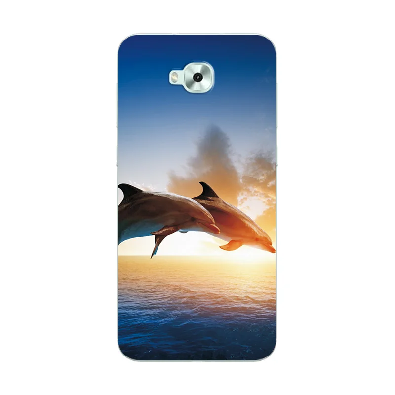 W45 Для ASUS Zenfone 4 Selfie ZD553KL 5," чехол для телефона с сердечком, защитный чехол на заднюю панель Для Zenfone 4 Selfie ZD 553KL, облегающий чехол - Цвет: W45