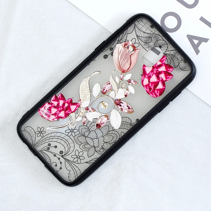 3D цветок цветочный кружево чехол на галакси гэлакси самсунг Samsung galaxy j3 2017 чехлы