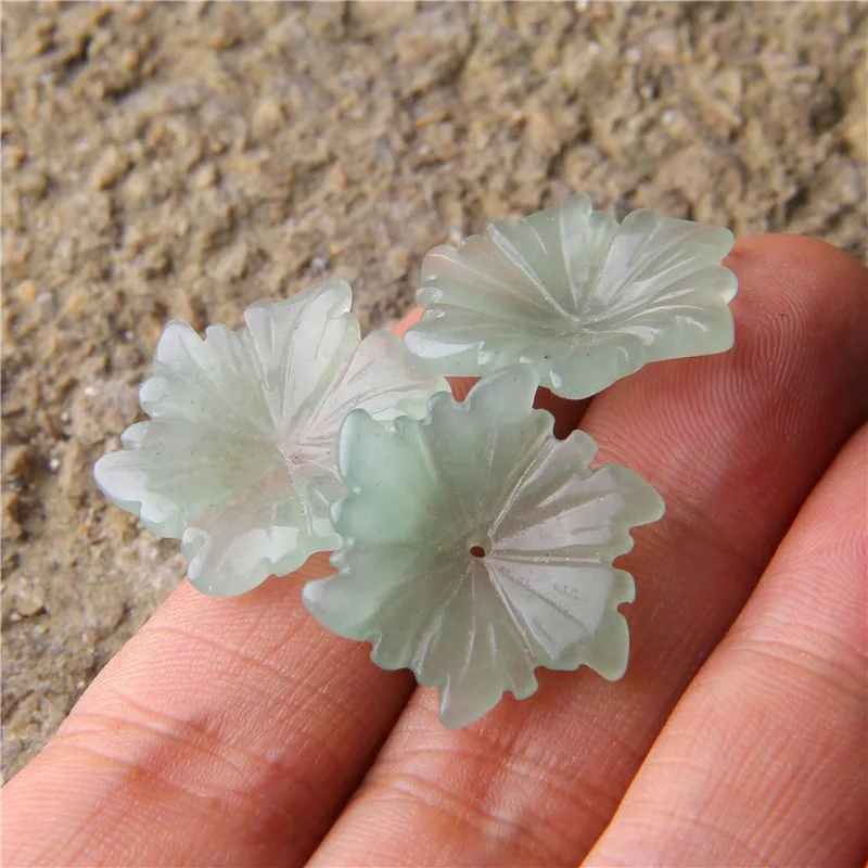 Новый Мода авантюрин серьги Подвески натуральный зеленый камень ювелирные