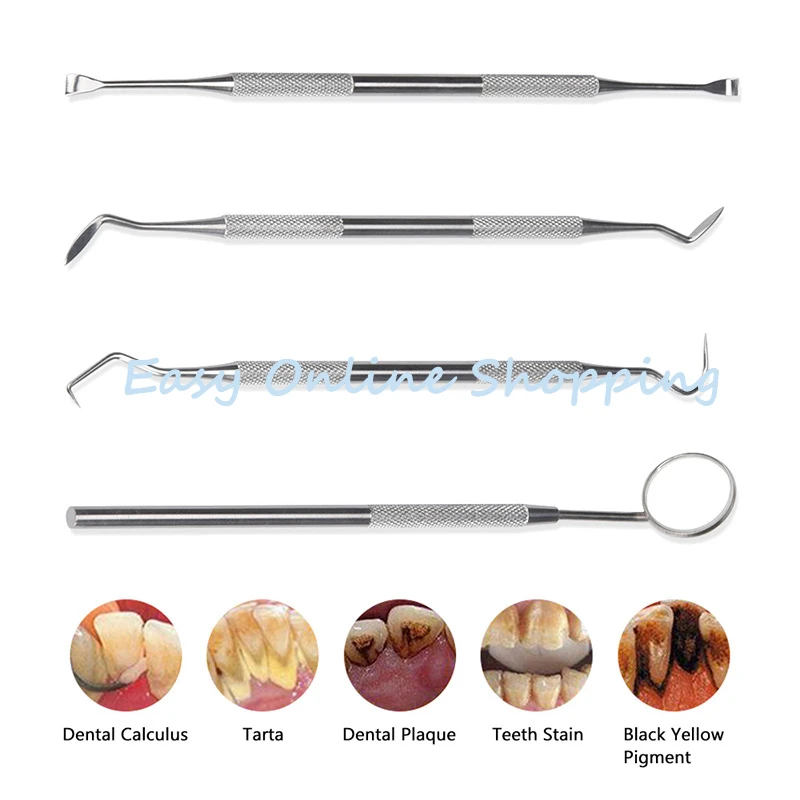 4 шт. профессиональный прибор для отбеливания зубов из нержавеющей