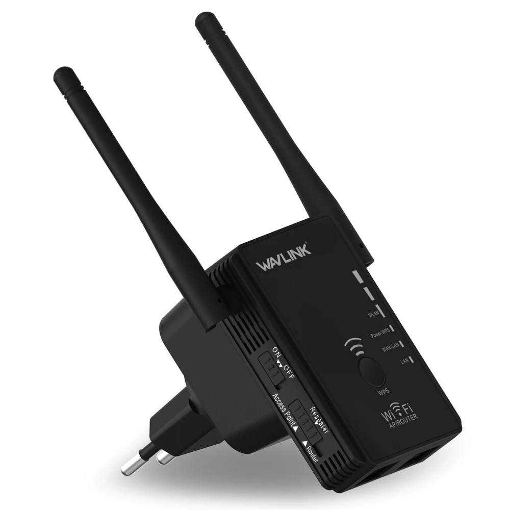 Беспроводной Wi-Fi повторитель 300 Мбит/с высоким коэффициентом усиления Wi-Fi маршрутизатор/точка доступа/усилитель сигнала простая настройка Wifi удлинитель с 2x5dbi антеннами