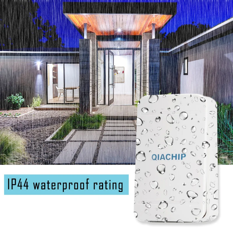 Self-powered Wireless Doorbells EU Plug No battery Waterproof 38 Musical Tones 150m Range remote control Smart Electronics | Электроника