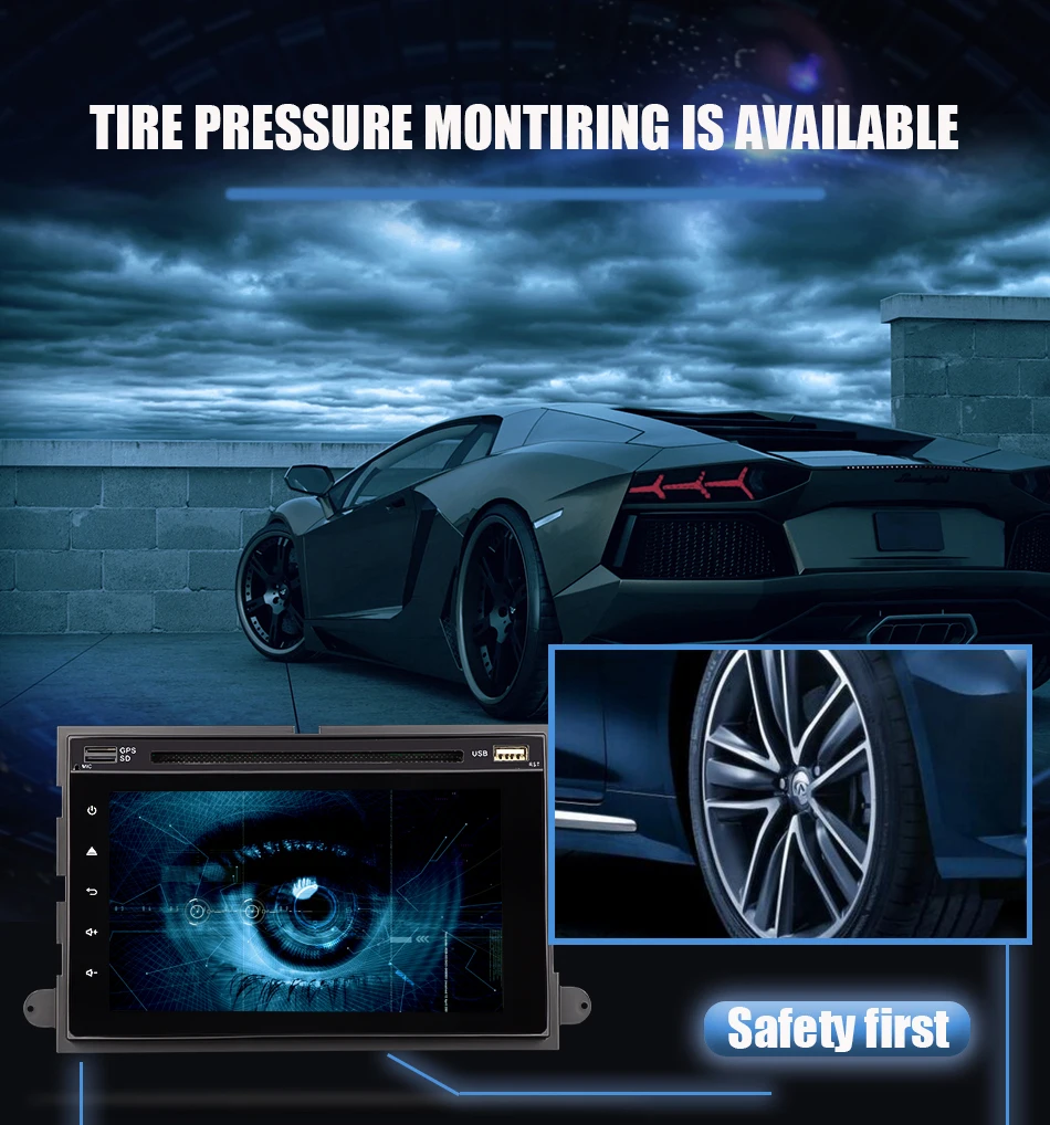 Eunavi автомобильный DVD 2 din радио для Ford 500/F150/Explorer/Edge/Expedition/Mustang/fusion/Фристайл 8 ядер 2G+ 3 2G Android 9
