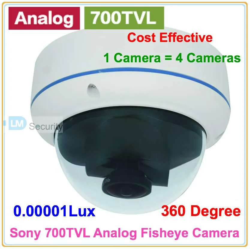 Mini. illumination 0.00001Lux No Light Problem Color picture in Day and Night 700TVL 360 Degree Panorama Dome Camera | Безопасность и