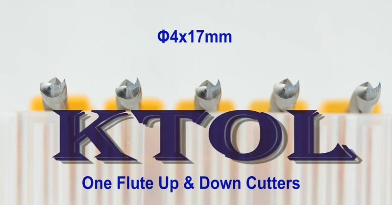 Compression Bit 4x17mm Single Flute Solid Carbide Wood Milling Cutter Set Tungsten Steel Spiral Acrylic Router Up Down Tools | Инструменты