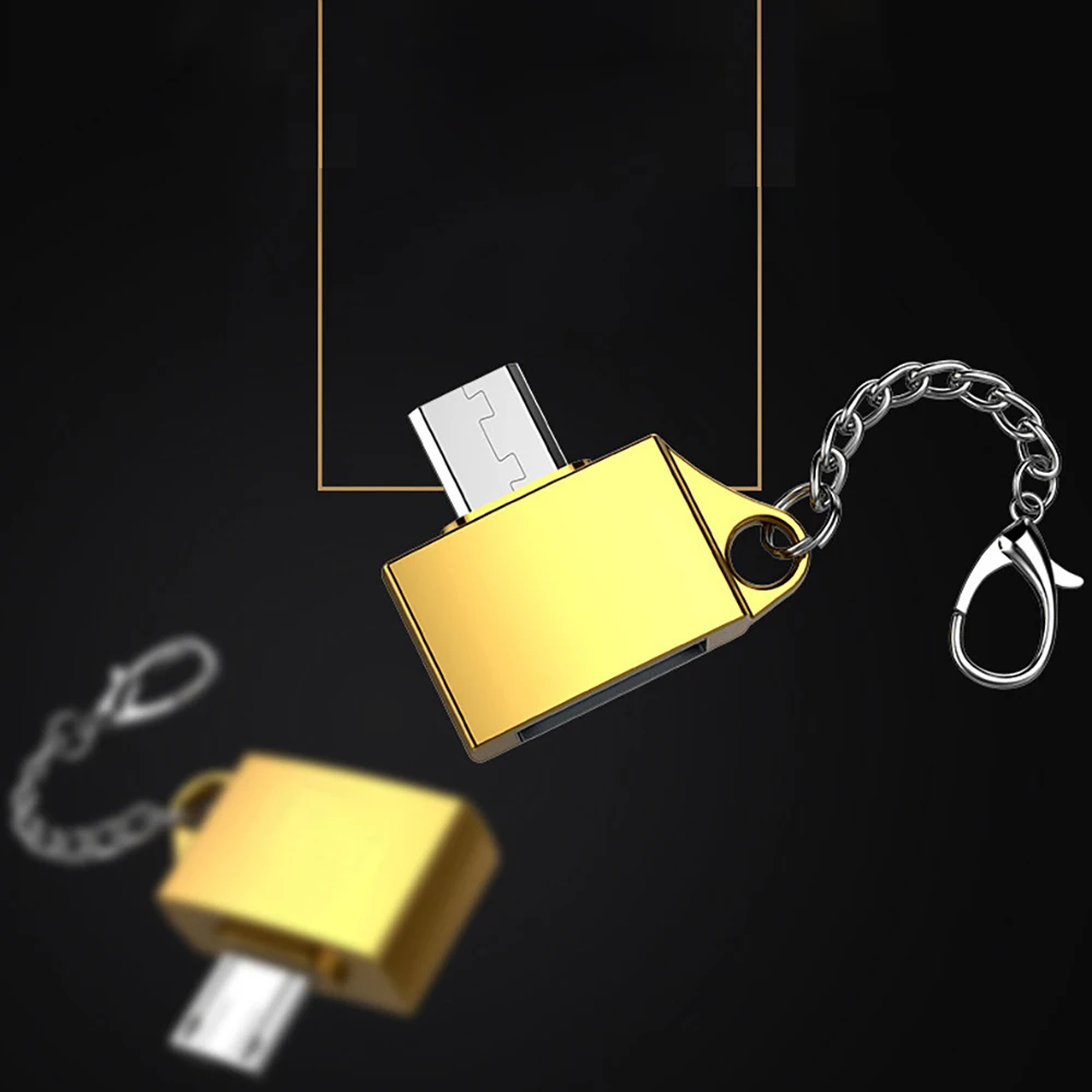 OTG адаптер качественный модный металлический Micro Usb OTG адаптер для Android устройства USB конвертер