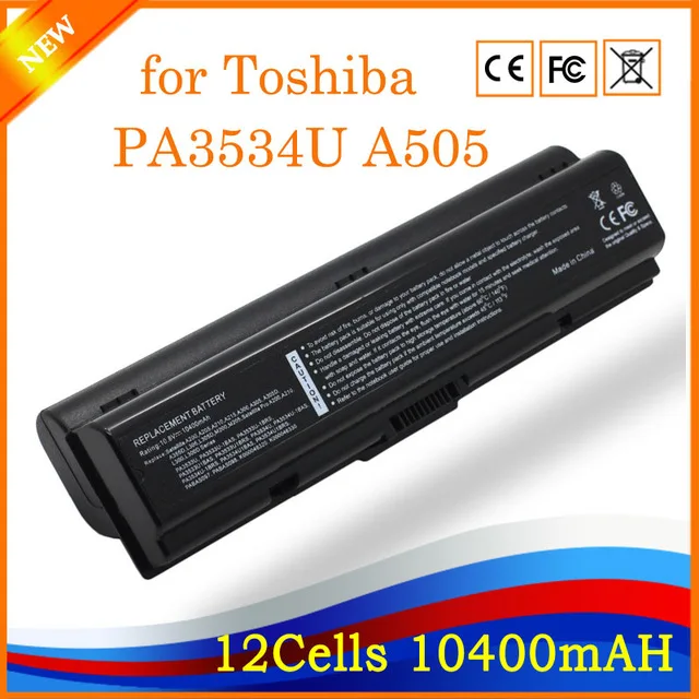 YHR Аккумулятор для ноутбука Toshiba pa3534 pa3534u PA3534U 1BAS 1BRS спутниковый A300 A500 L200 L300 L500 L550 L555