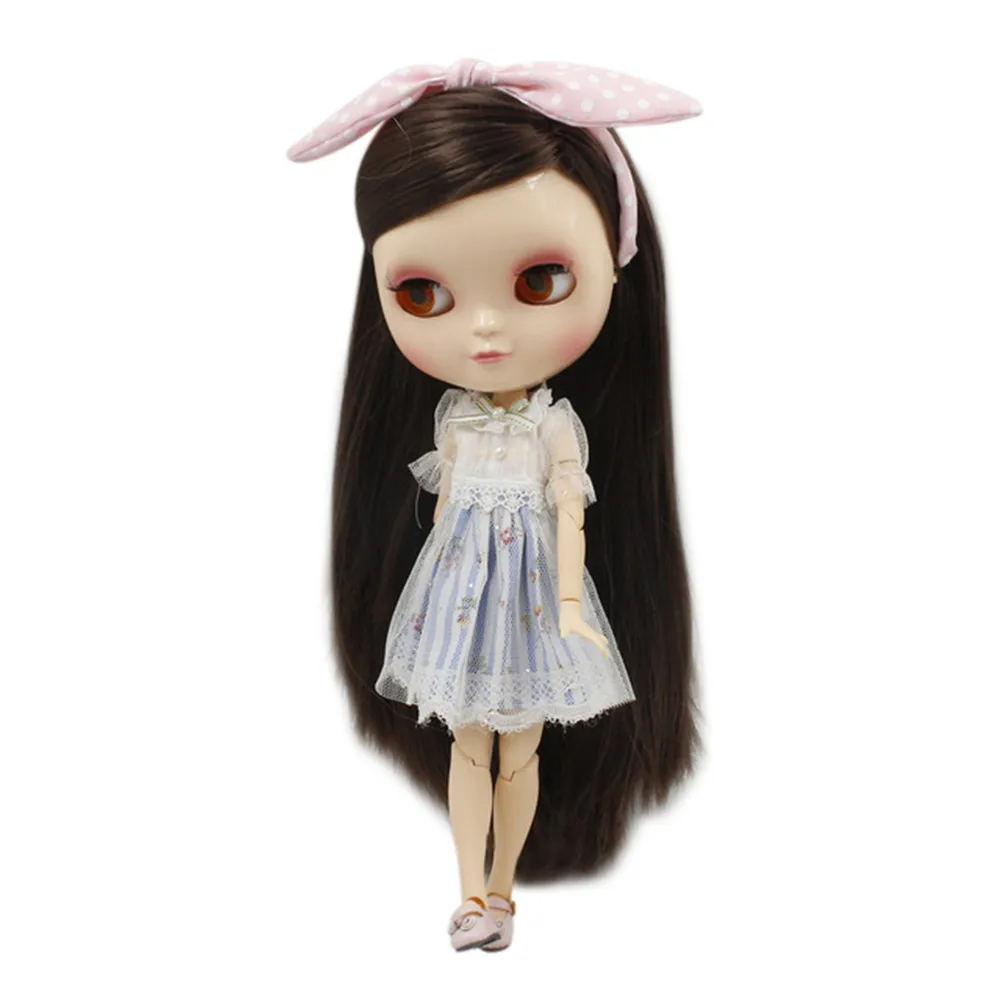 Кукла blyth icy licca body 280BL0222 Дикая мода супер мягкие прямые волосы сустав тело 1/6 30 см