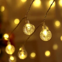 led bubble ball string lamp 4050led garland battery powered string lights fairy lights for christams valentines diy decoration