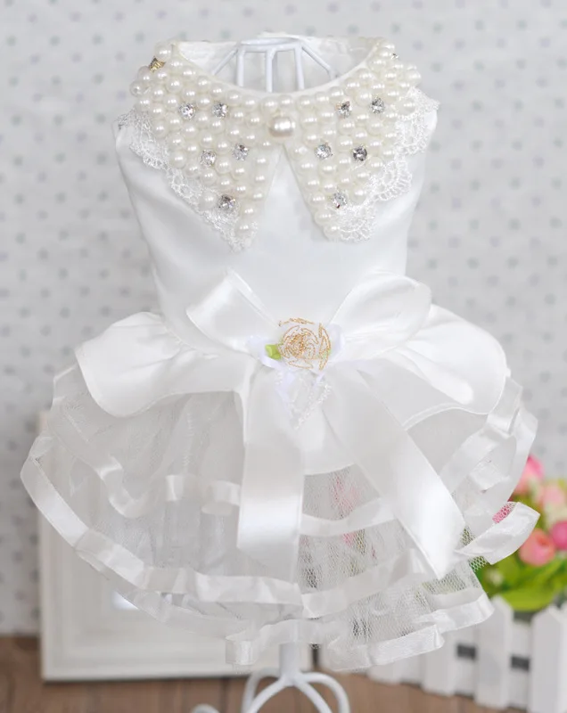 Прямая производителей собак pet свадебное платье свадебный сезон в октябре prcess