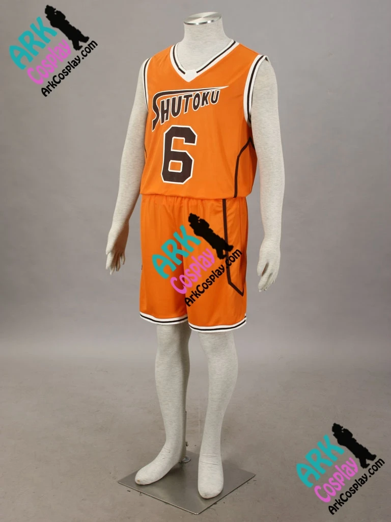 Kuroko no Basket Midorima Shintaro костюм для косплея оранжевого цвета No.6 мужской из Джерси