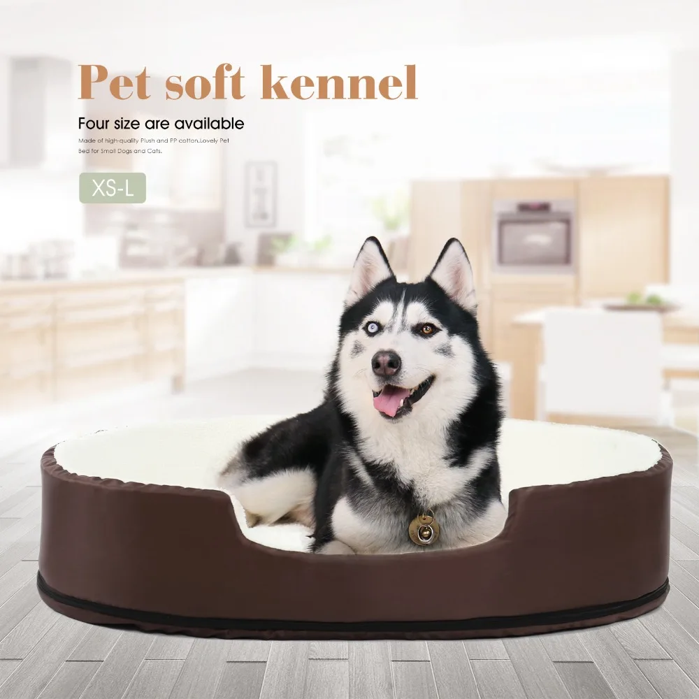 Кровать для домашних животных 4 размера теплая кровать щенков кошек Конура