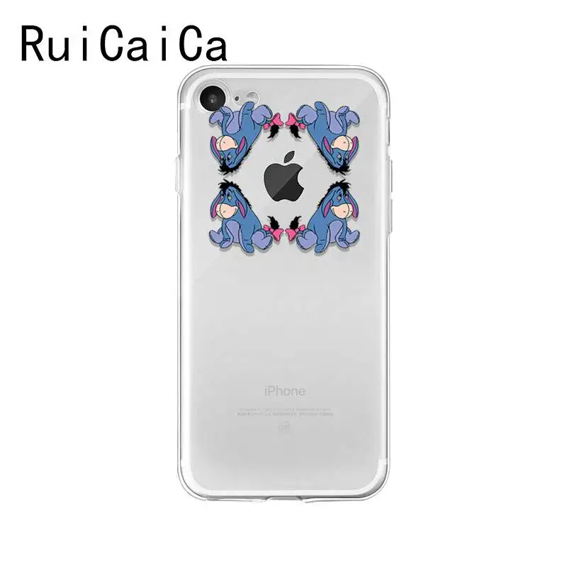 Ruicaica aby Eeyore Donkey специальный мягкий силиконовый чехол для телефона из ТПУ iPhone 8 7 6 6S