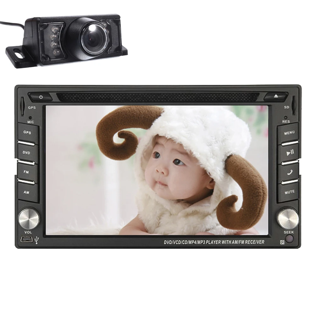 Sub 2 din головное устройство Универсальный RDS Электроника радио приемник логотип