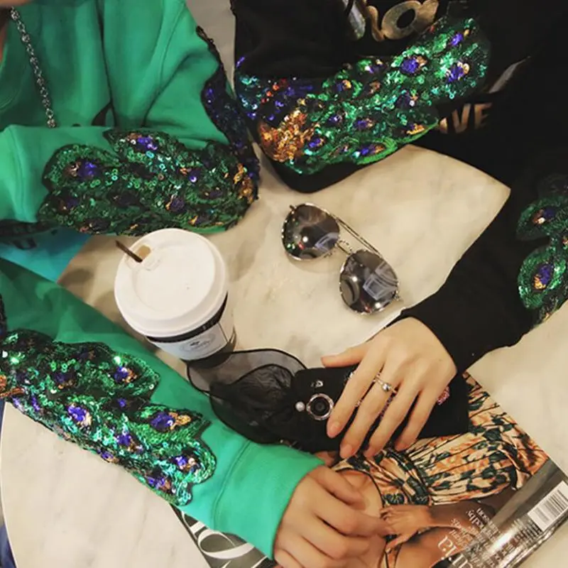 2 шт. большие нашивки с блестками и павлином|large applique patches|applique patchsequin peacock |