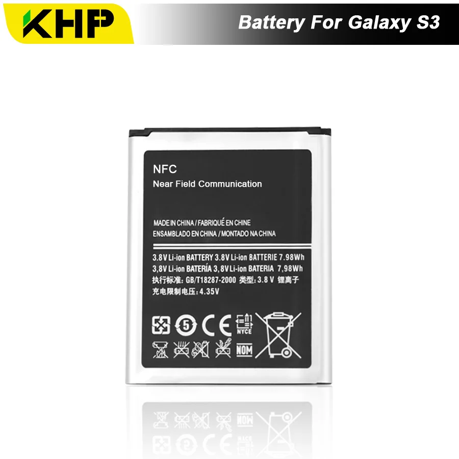 Новинка 2019 100% оригинал KHP EB L1G6LLU батарея для телефона samsung Galaxy S3 I9300 I9305 I9308 сменная
