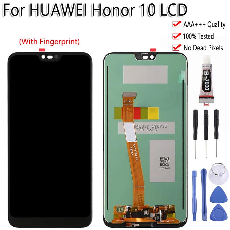 Оригинальные чехлы для Huawei Honor 10 Col L29 ЖК дисплей с сенсорным экраном 5 8 &quotс