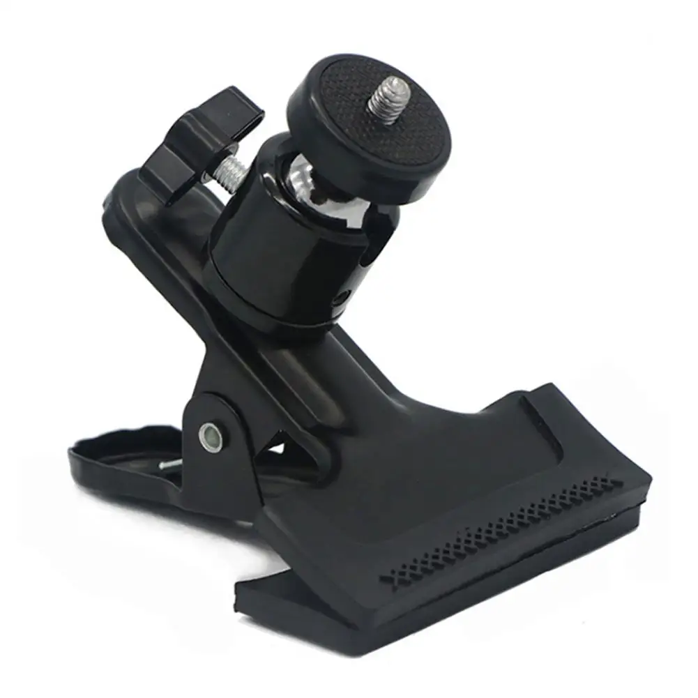 Black Крепление на голову для камеры для htc VIVE кронштейн 1/4 Резьбовая оправа аксессуары трекер Универсальный штатив для фотографии металлический зажим - Color: Black