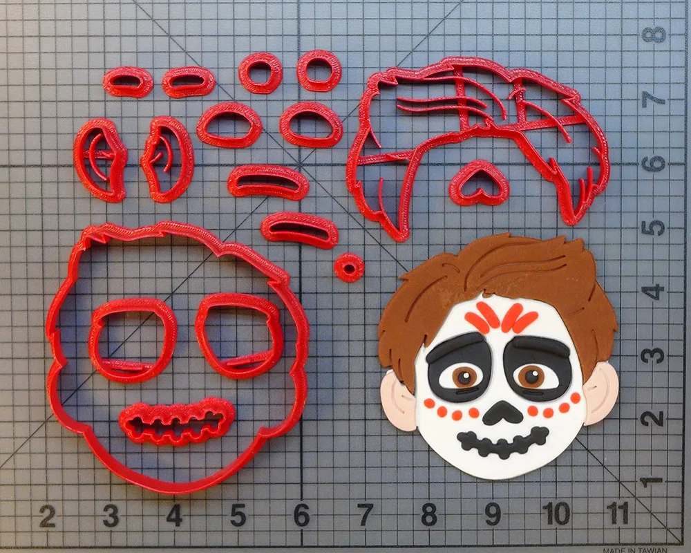 Мультяшный персонаж Коко Мигель печенья custom made 3D напечатанный Скелет помадка