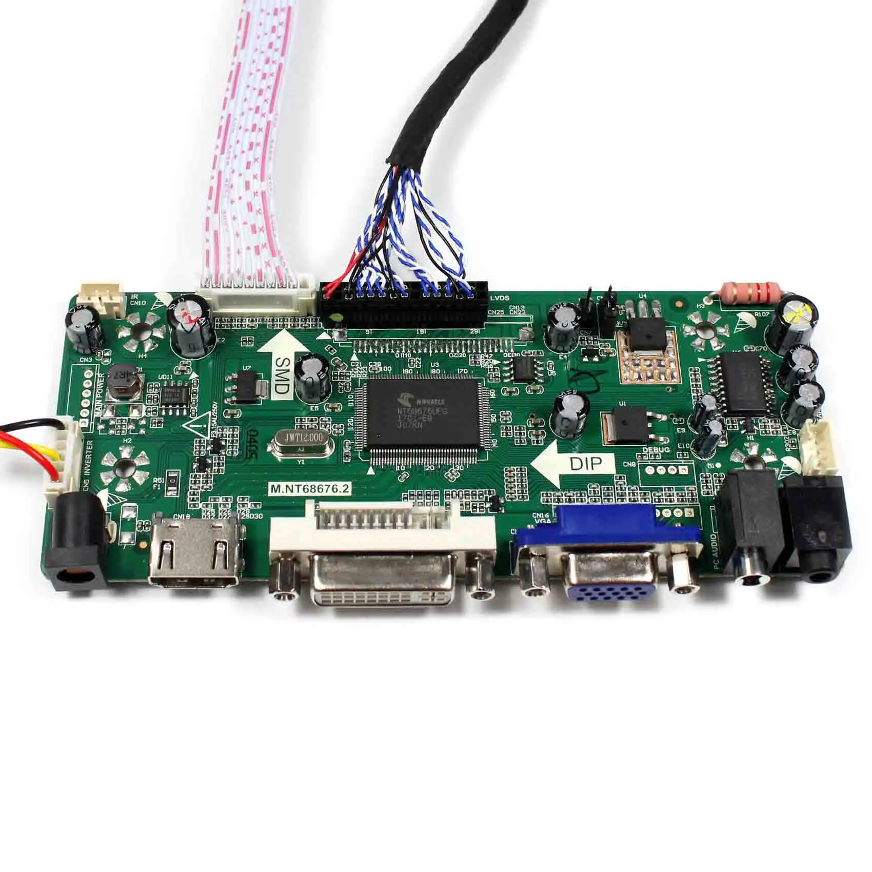 Плата ЖК контроллера HD MI + DVI VGA Audio для панели 17 дюймов B170PW03 LTN170WX 1440x900|board board|board