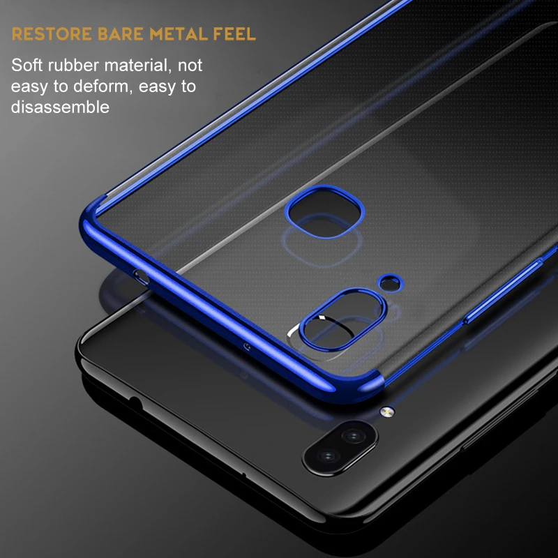 Plating Soft TPU Case For Samsung Galaxy A10 A30 A50 S10E S10 S8 S9 Plus M10 M20 M30 Cover Transparent Silicone Phone Back Cases | Мобильные