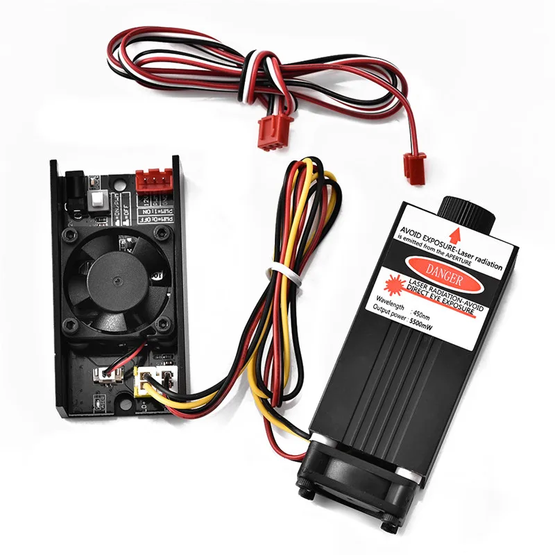 5 Вт 450нм ttl PWM контроль синий лазерный модуль DC 12 В фокусная Регулируемая лазерная