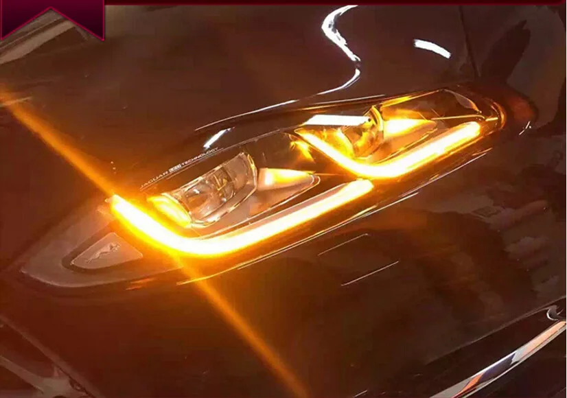 Светодиодный 2016 год Стайлинг автомобиля для фар XJ 2 шт./компл. Vanden FX XFR X J передняя