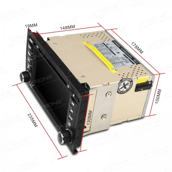 XTRONS 7 дюймов 2 din автомобильный аудио HD сенсорный экран стерео DVD плеер с GPS